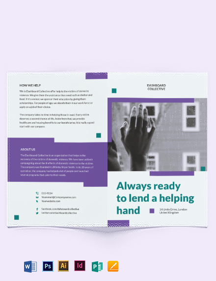 domestic violence bi fold brochure