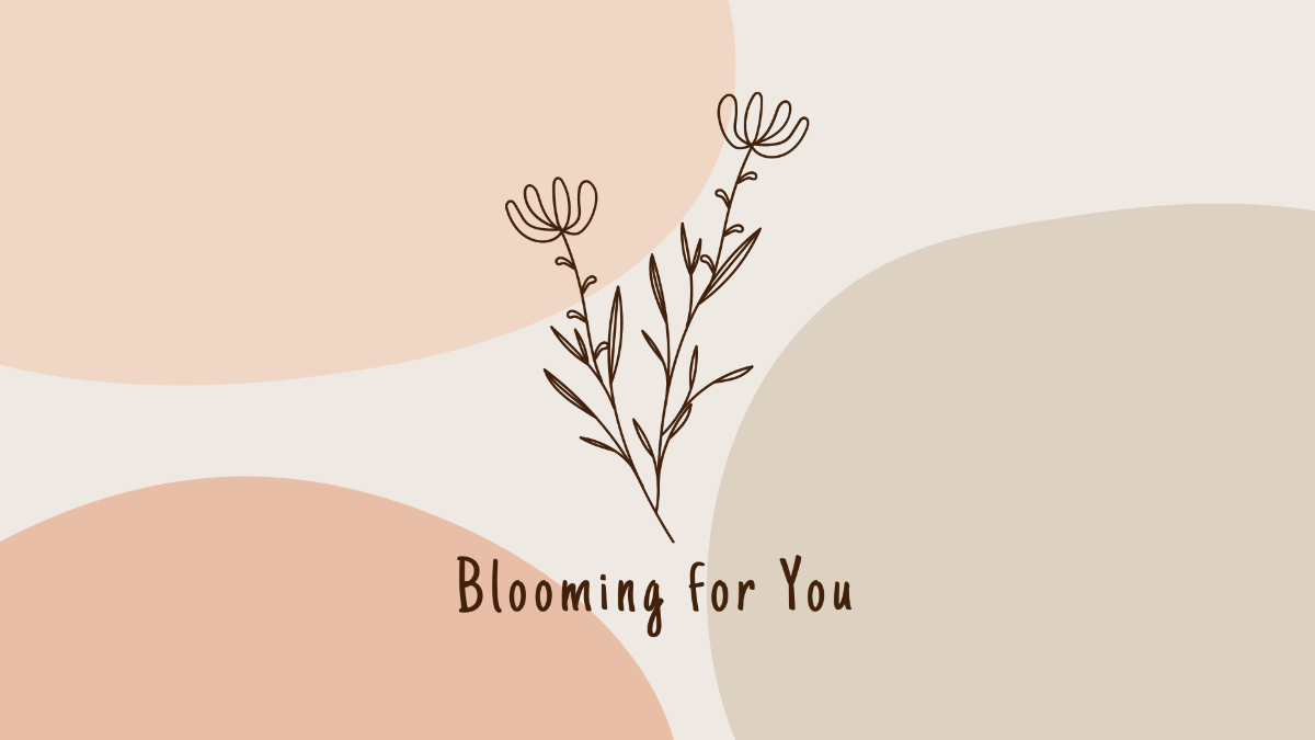 Aesthetic Flower Wallpaper Template