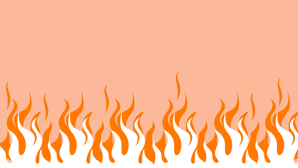 Orange Fire Background Template