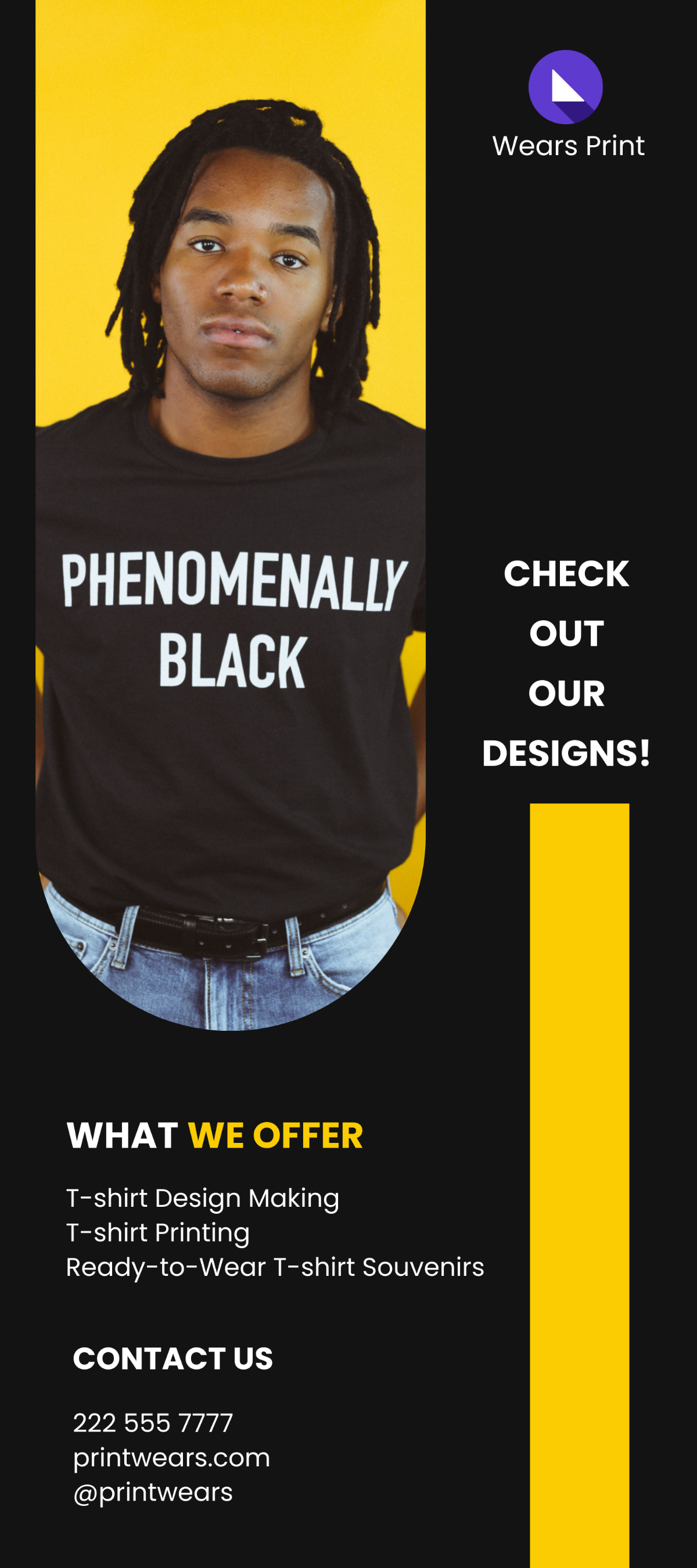 T-Shirt Promotional Rack Card Template - Edit Online & Download