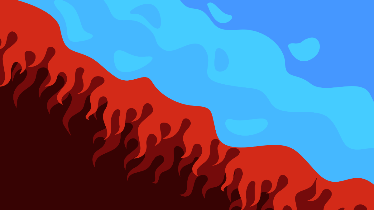 Fire And Water Background Template