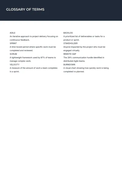 Free Project Management eBook Template to Edit Online
