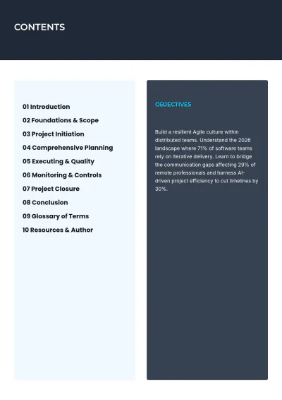 Free Project Management eBook Template to Edit Online