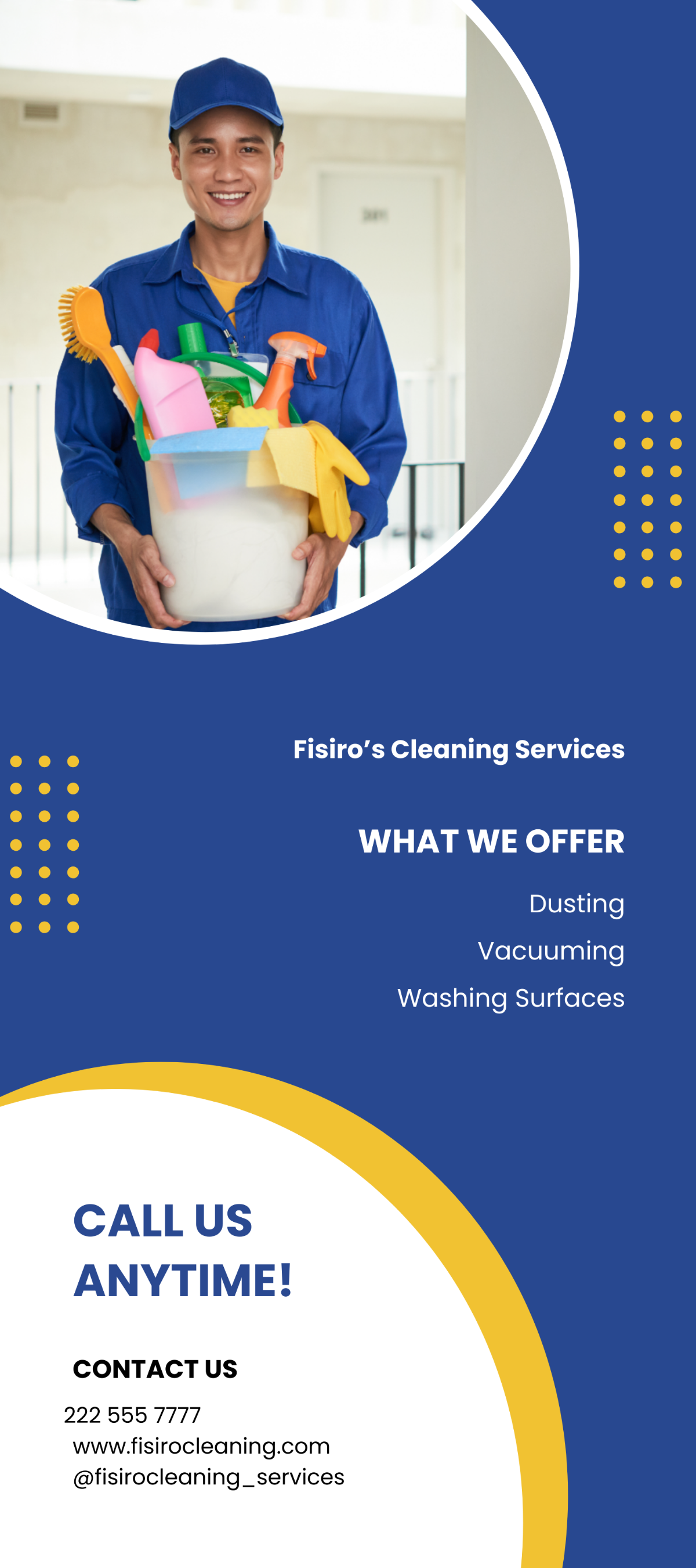 Cleaning Services Company Rack Card