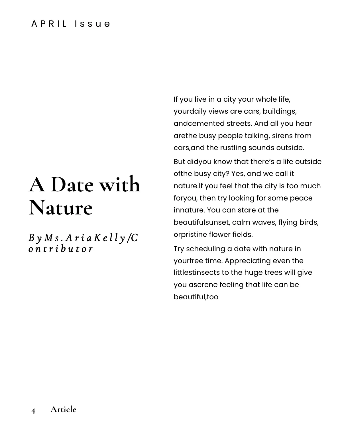 Free Aesthetic Zine Template to Edit Online