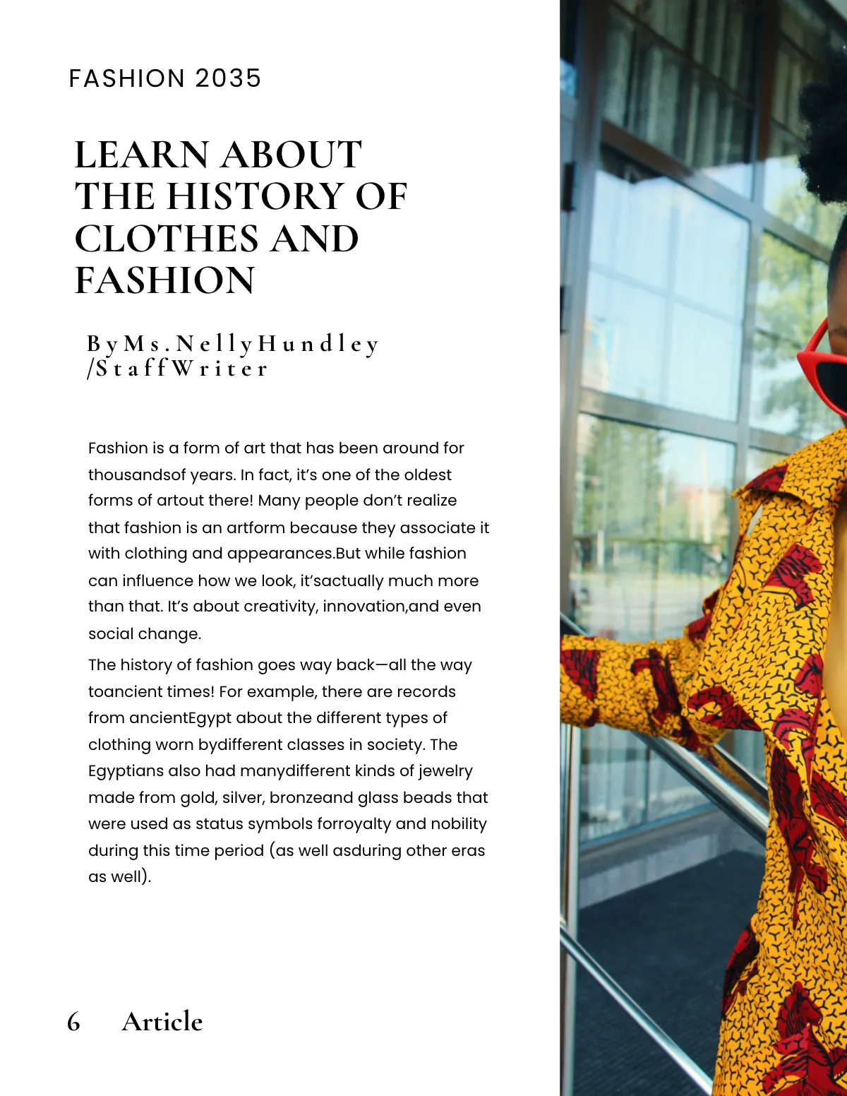 Free Clothing Zine Template to Edit Online