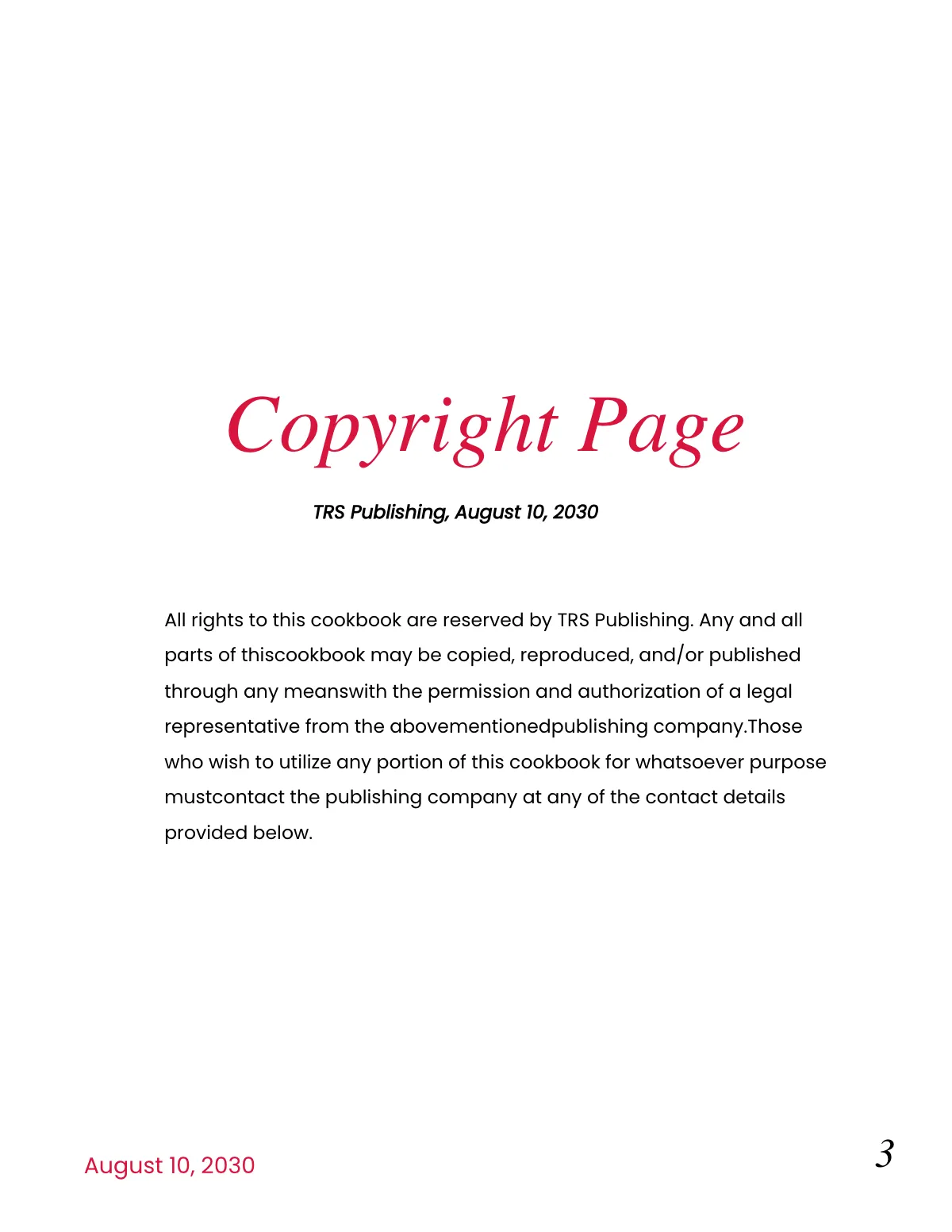 Free Sample School Cookbook Template to Edit Online