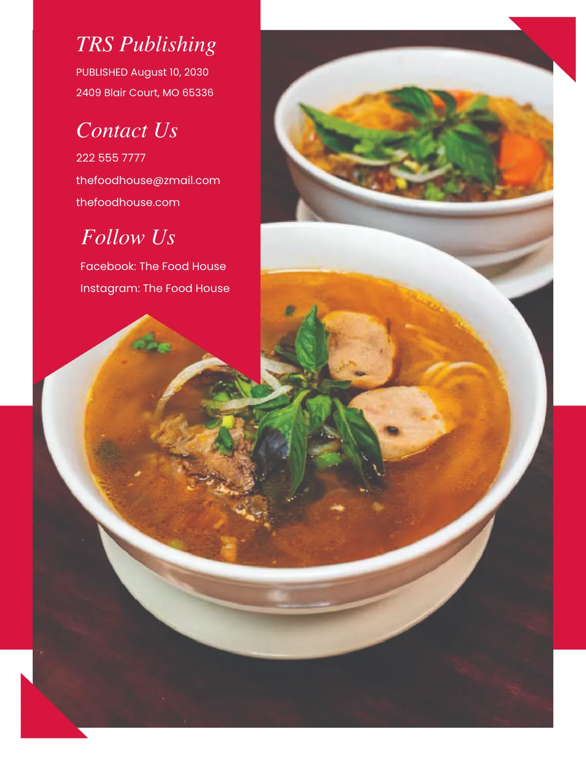 Free Sample School Cookbook Template to Edit Online