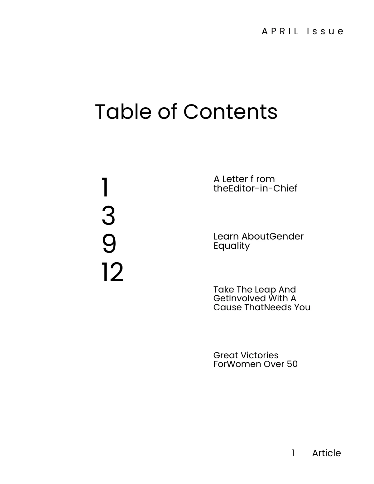 Free Feminist Zine Template to Edit Online