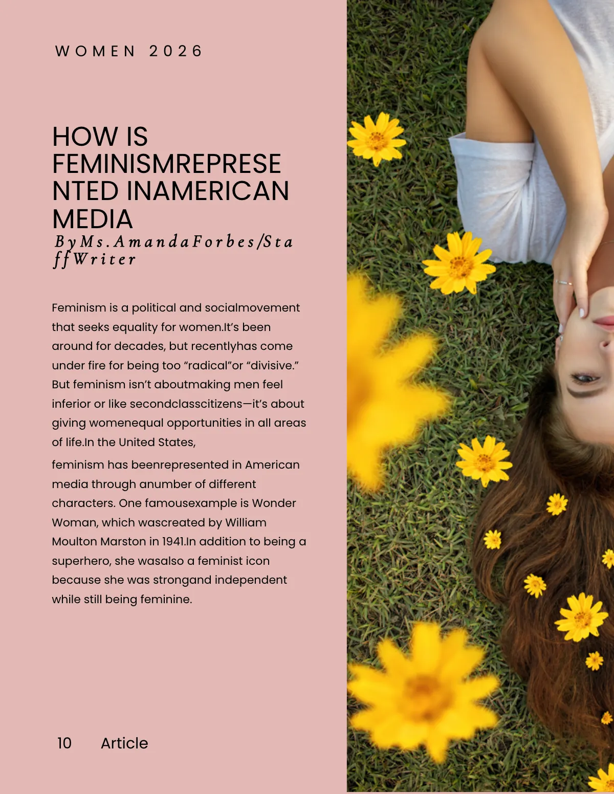 Free Feminist Zine Template to Edit Online