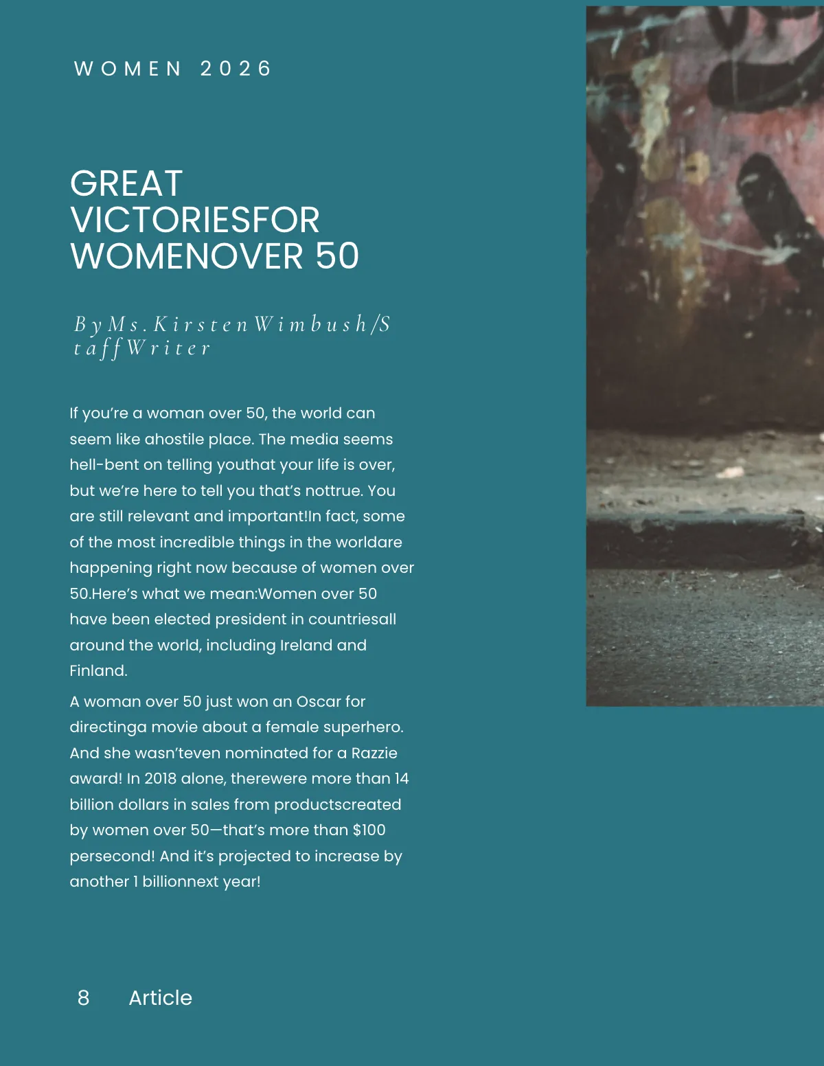 Free Feminist Zine Template to Edit Online