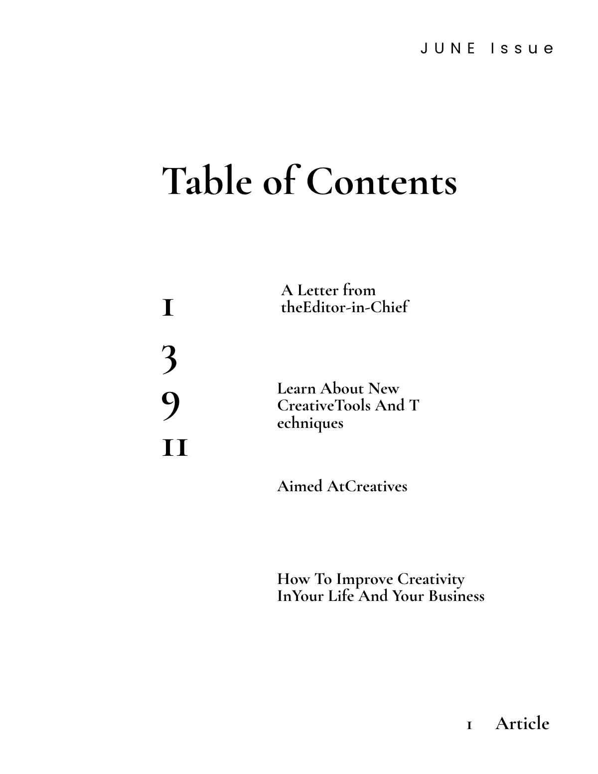 Free Creative Zine Template to Edit Online