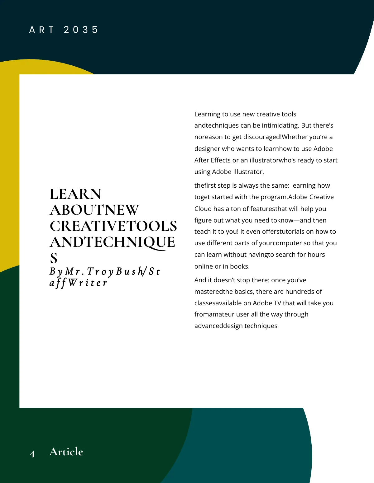 Free Creative Zine Template to Edit Online