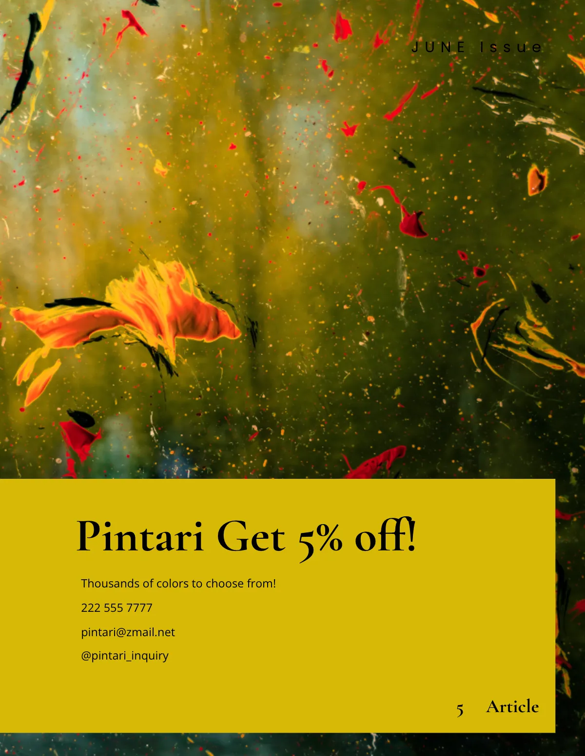 Free Creative Zine Template to Edit Online