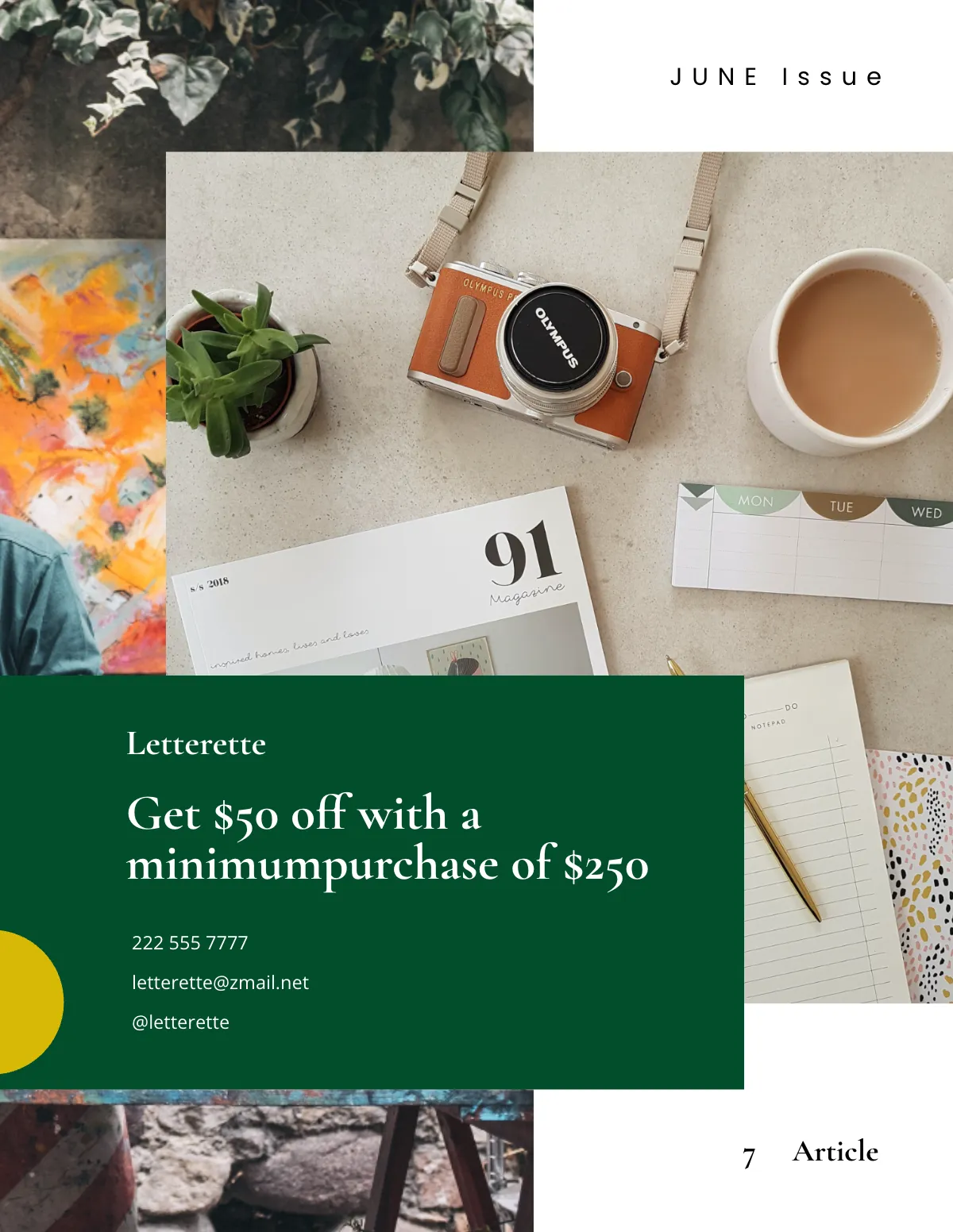 Free Creative Zine Template to Edit Online