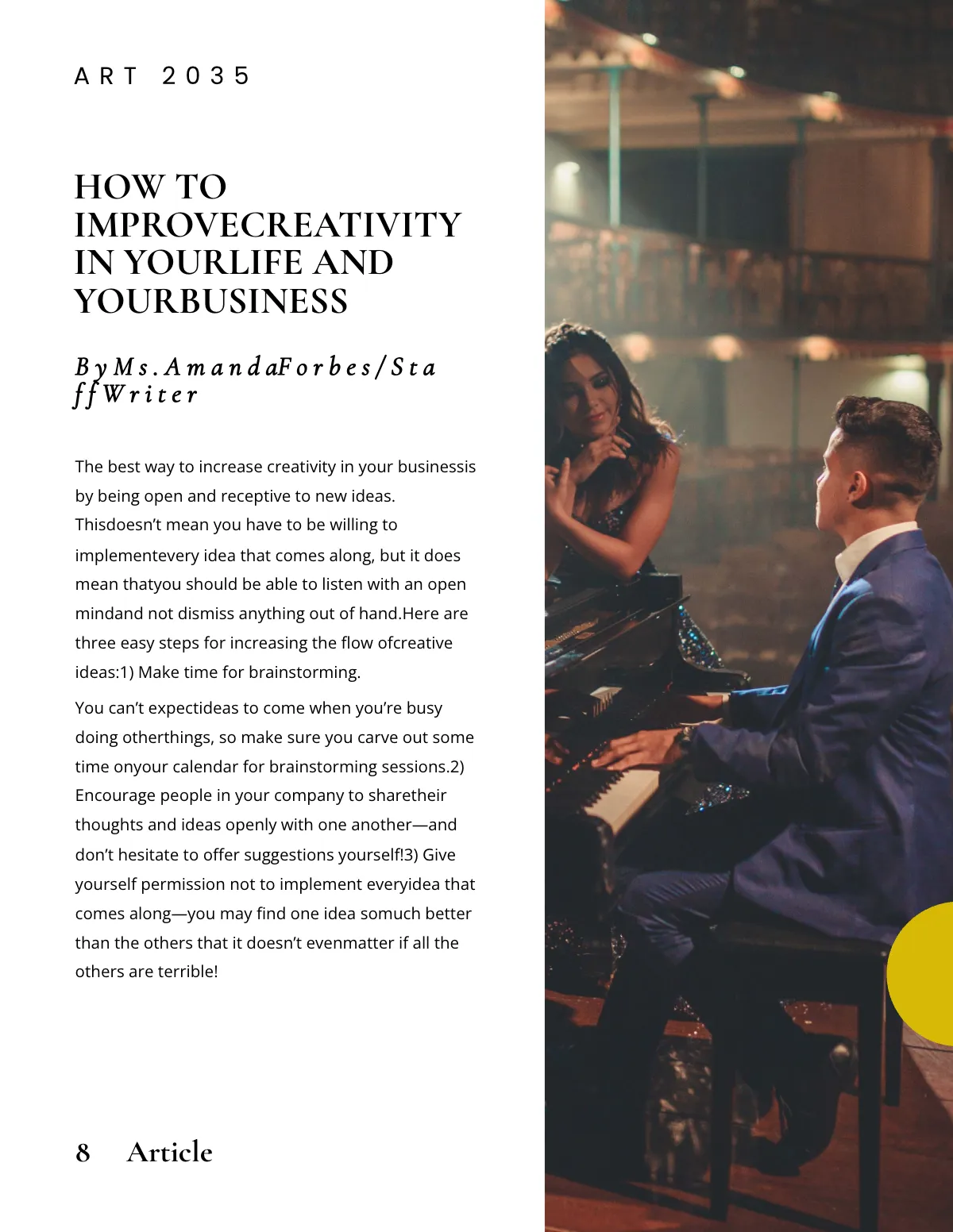 Free Creative Zine Template to Edit Online