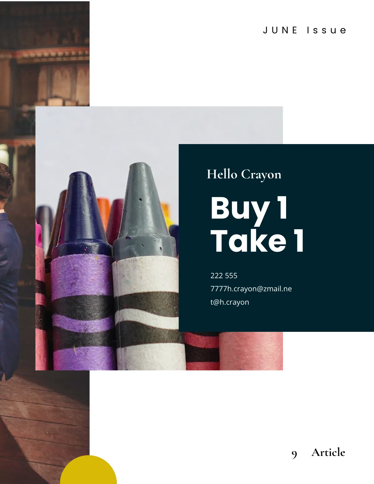 Free Creative Zine Template to Edit Online