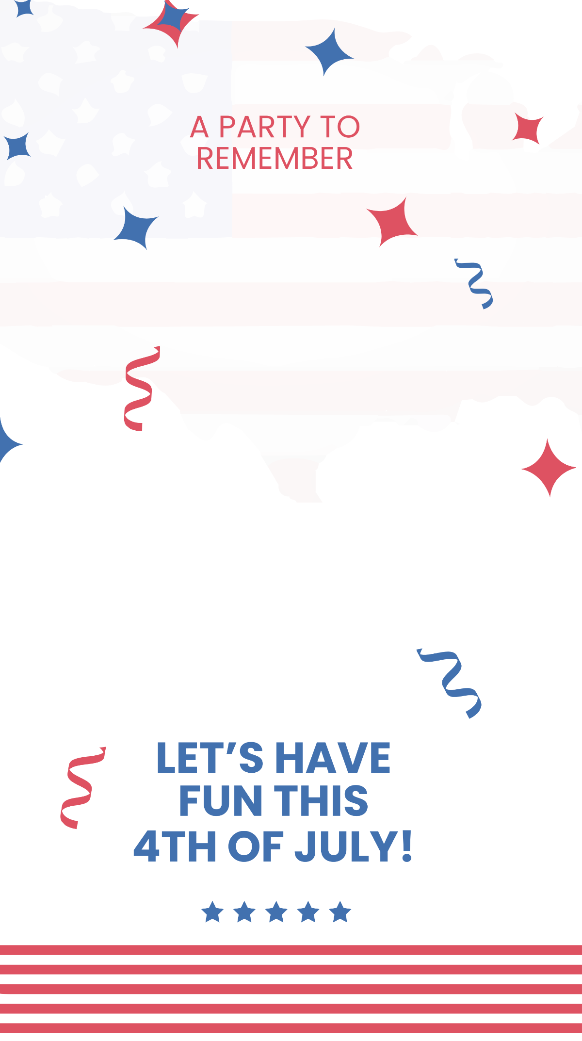 4th Of July Party Snapchat Geofilter Template
