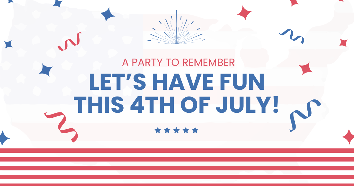 4th Of July Party Facebook Post Template