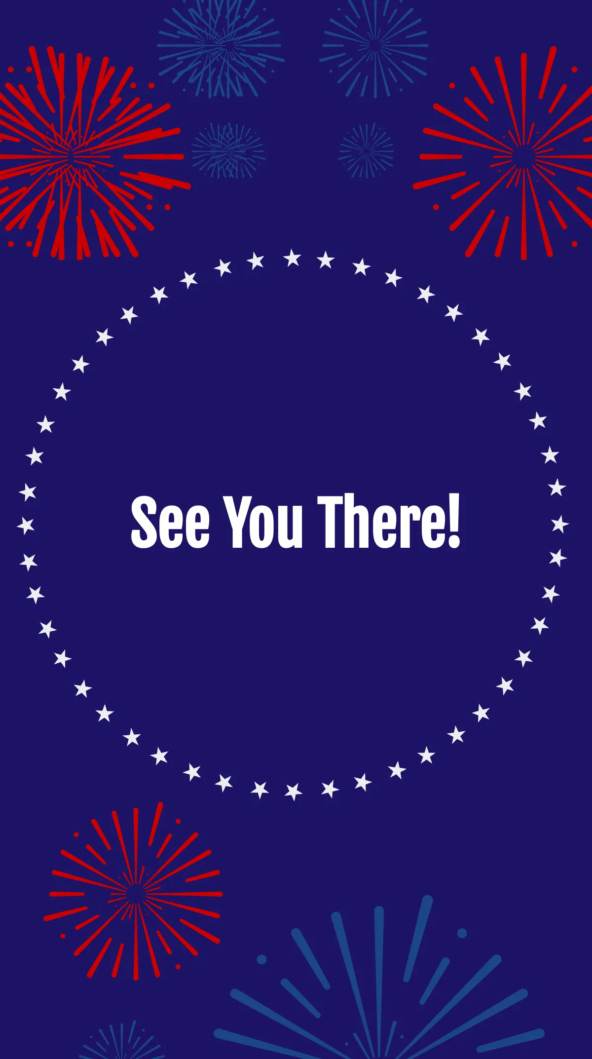 Free 4th Of July Invitation Instagram Story Template to Edit Online