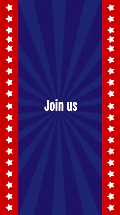 Free 4th Of July Invitation Instagram Story Template to Edit Online