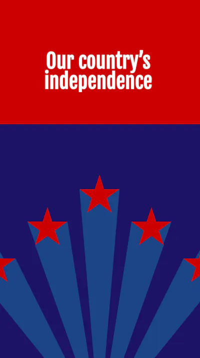 Free 4th Of July Invitation Instagram Story Template to Edit Online