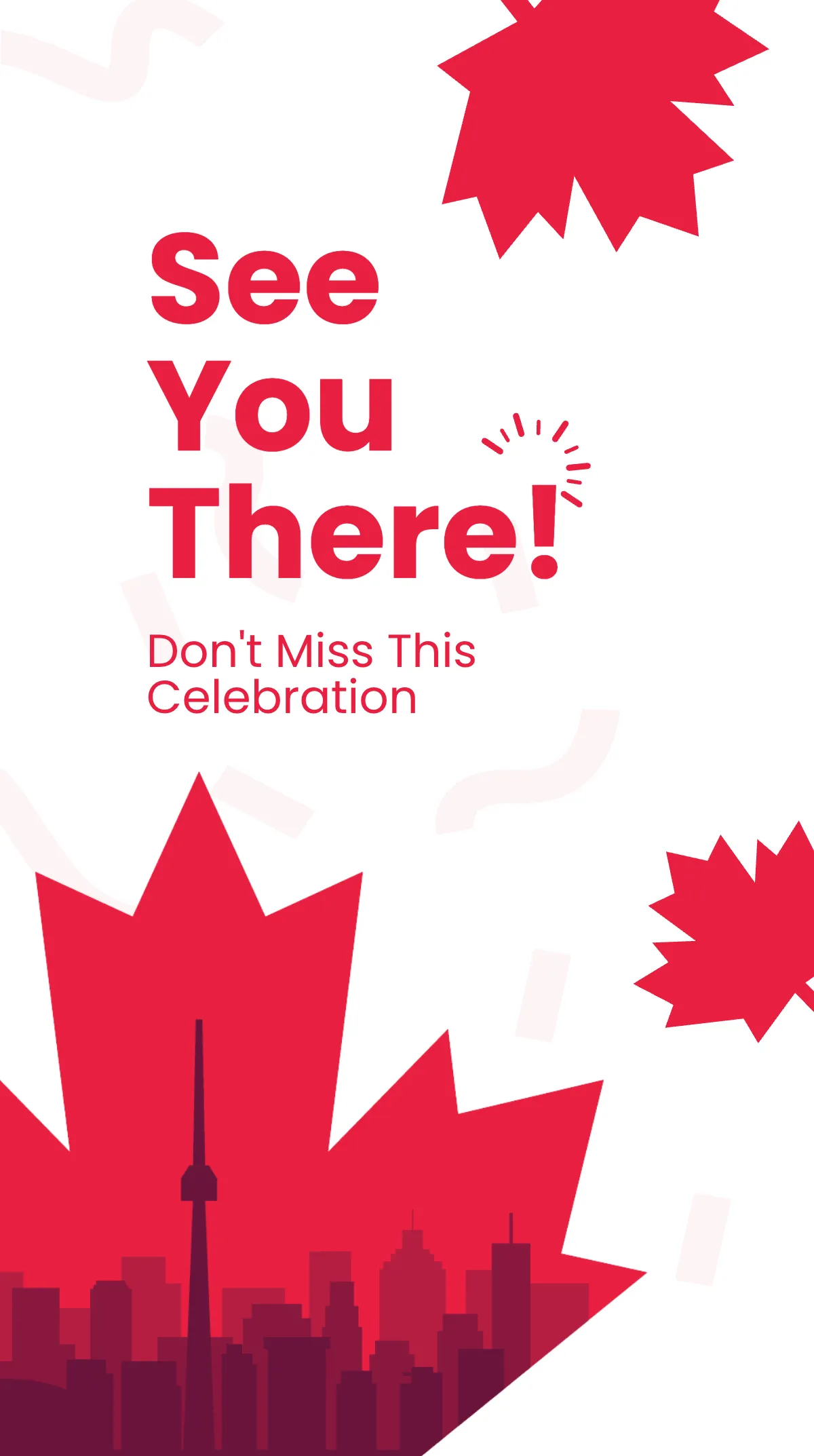 Free Canada Day Celebration Instagram Story Template to Edit Online