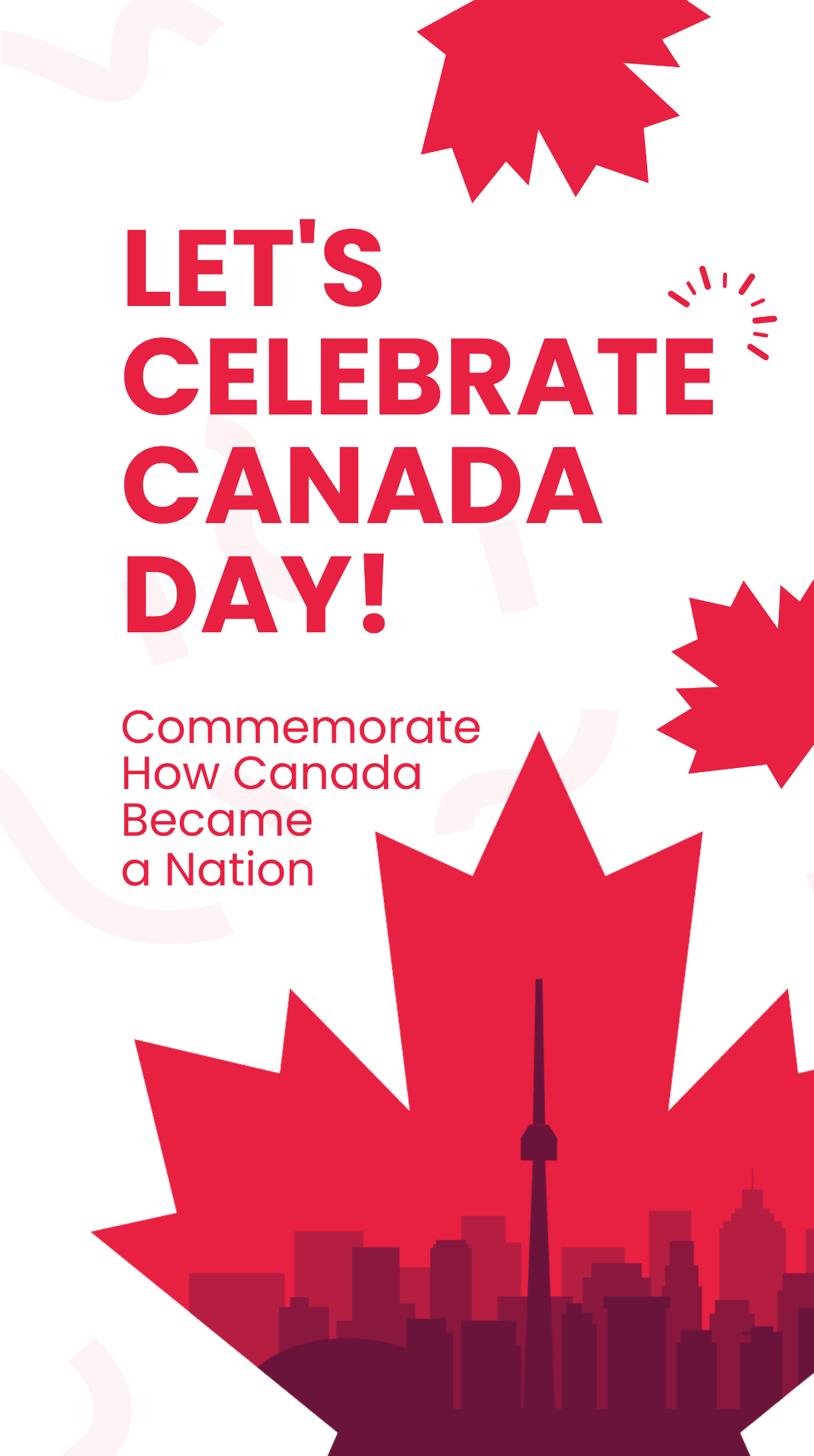 Canada Day Celebration Instagram Story Template