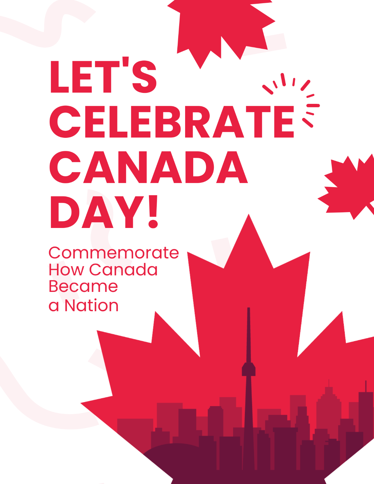 Free Canada Day Celebration Flyer Template