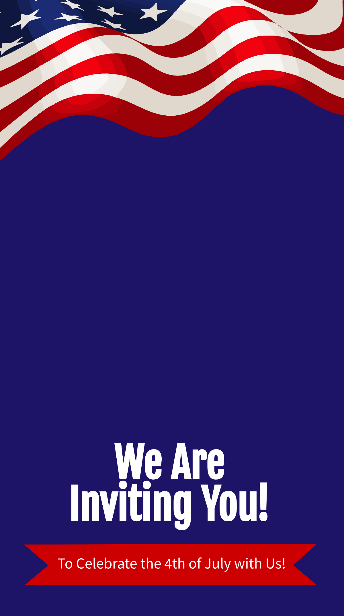 4th Of July Invitation Snapchat Geofilter Template