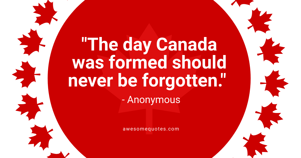 Canada Day Quote Facebook Post