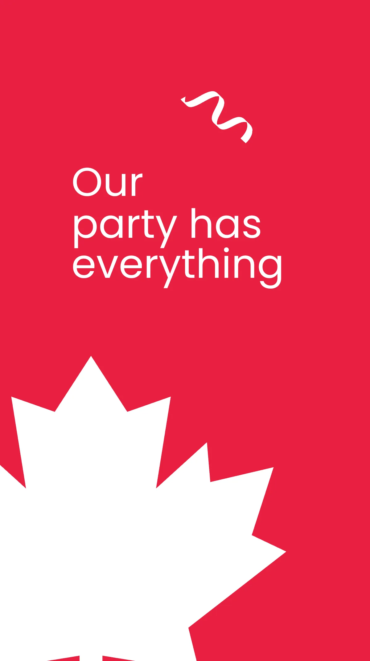 Free Canada Day Party Instagram Story Template to Edit Online