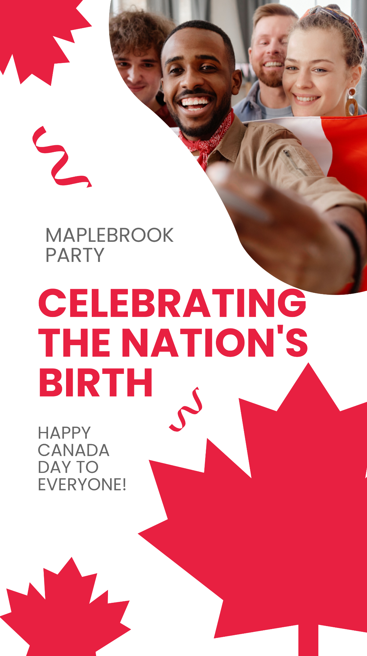 Canada Day Party Instagram Story Template