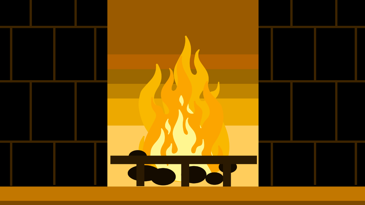 Free Warm Fire Background Template