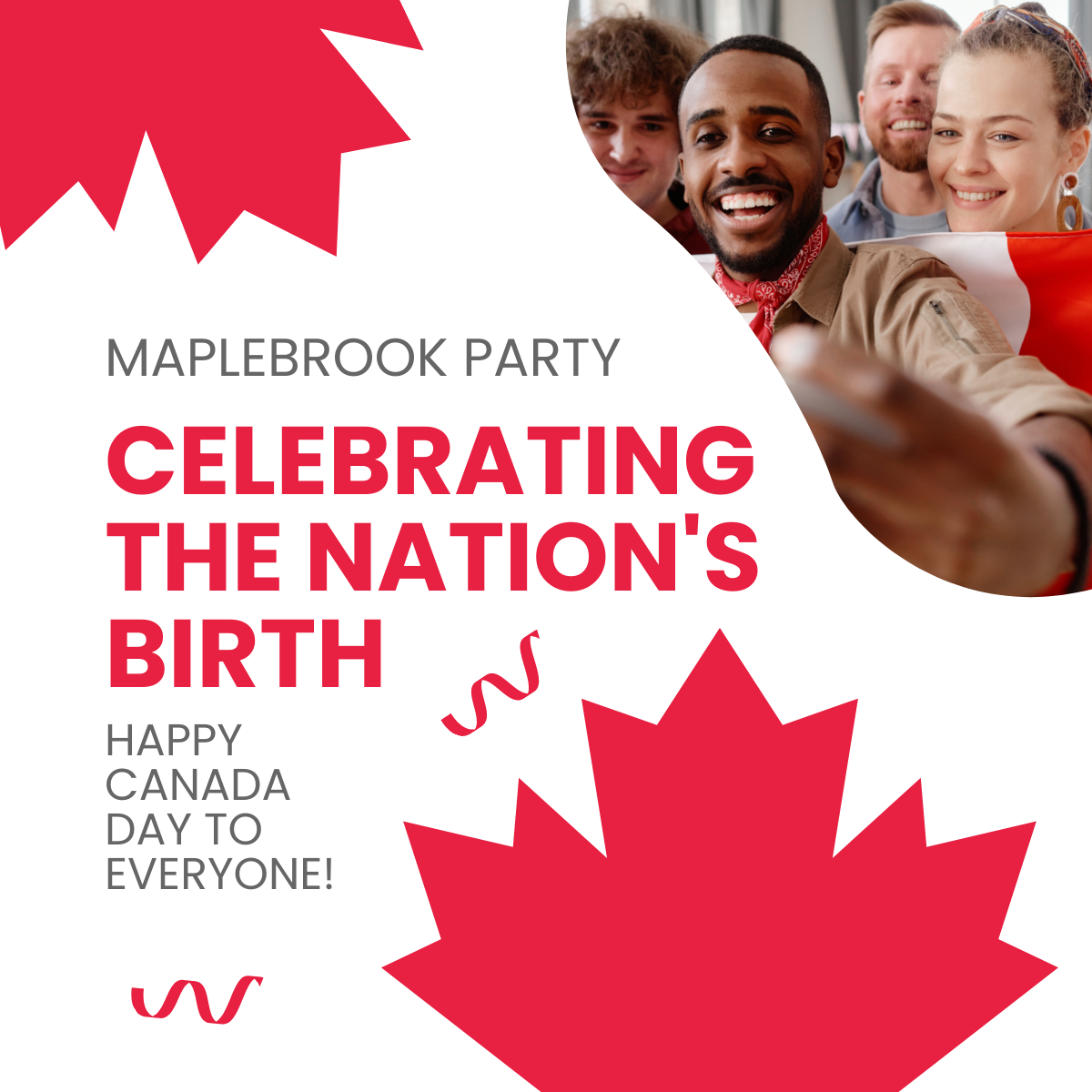 Canada Day Party Linkedin Post Template