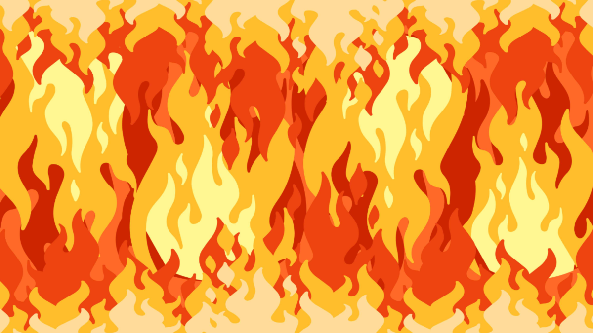 Fire Texture Background Template