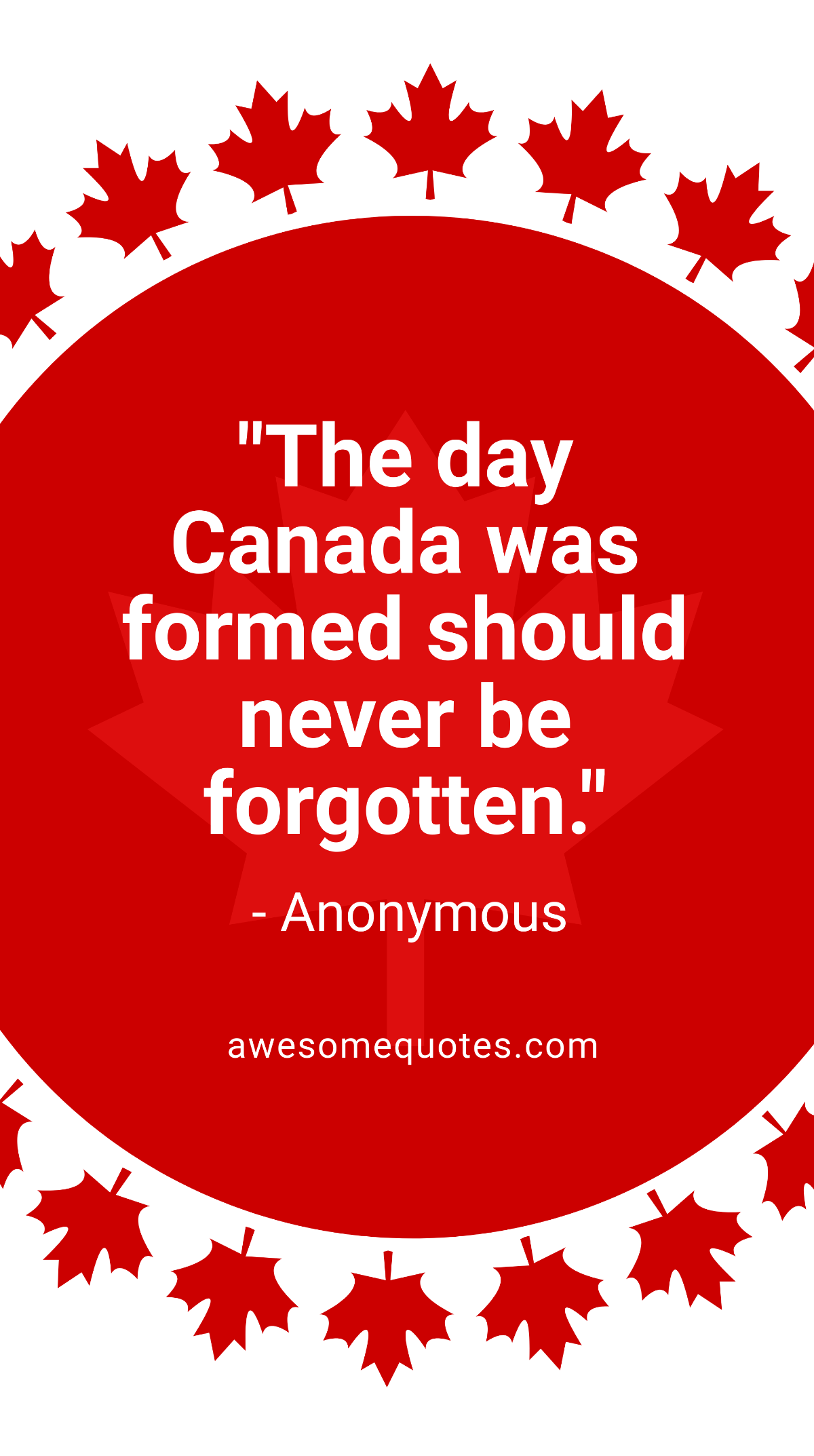 Free Canada Day Quote Instagram Story Template