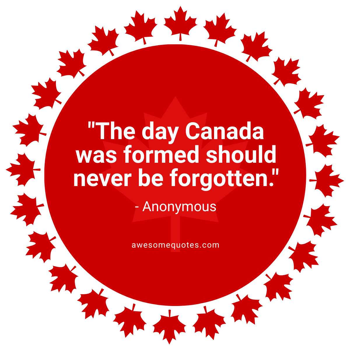 Free Canada Day Quote Linkedin Post Template