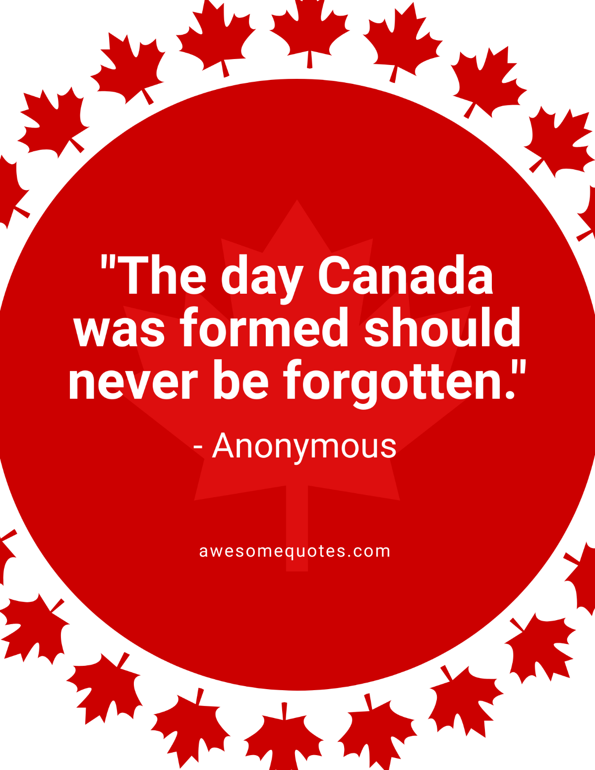 Canada Day Quote Flyer