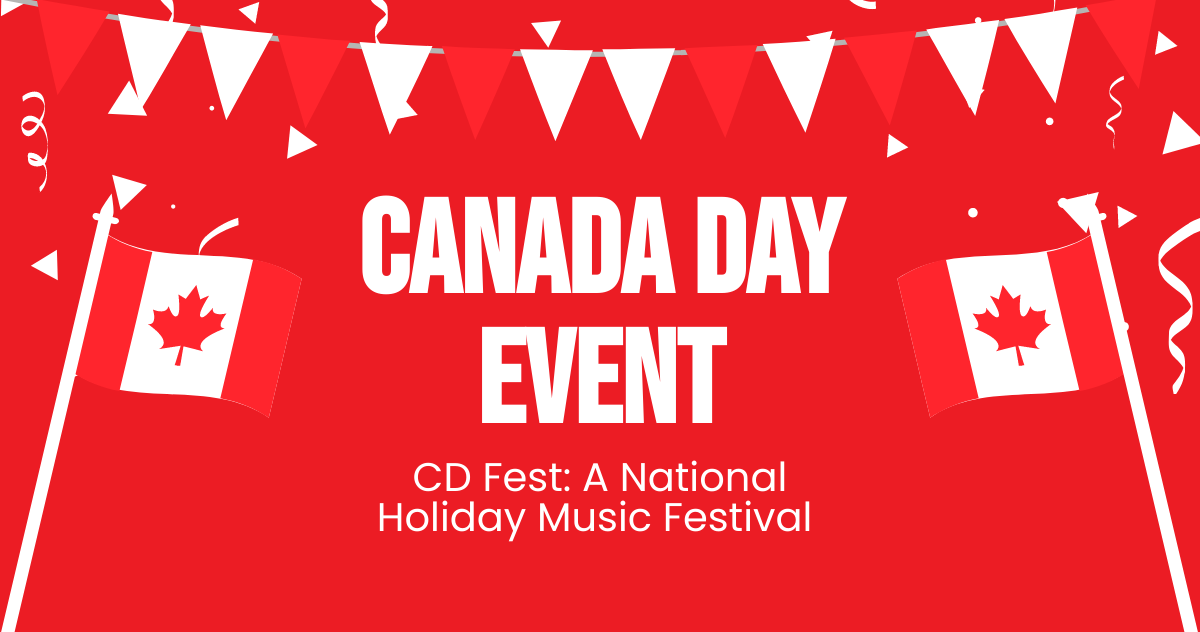 Free Canada Day Event Facebook Post Template