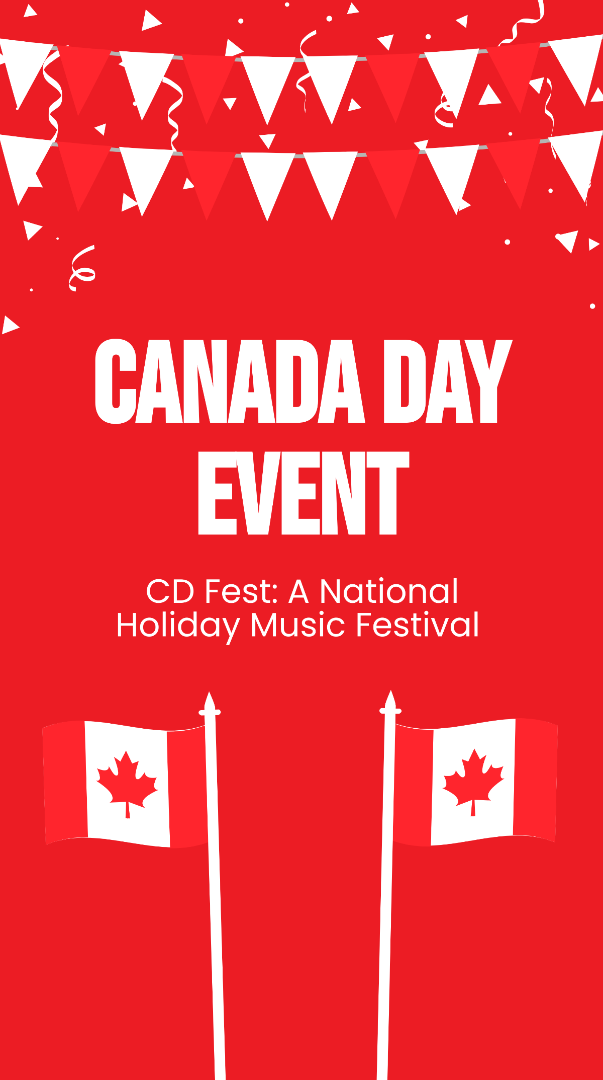 Free Canada Day Event Instagram Story Template