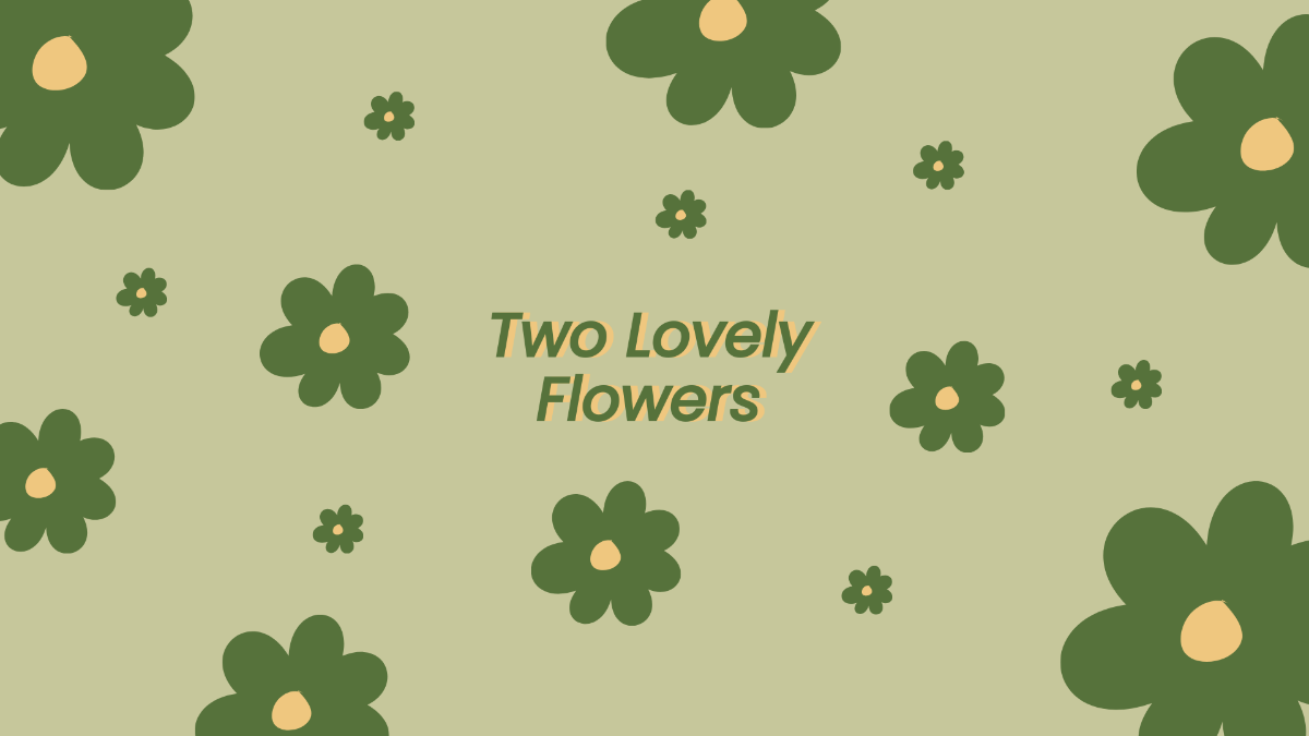Free Green Flower Wallpaper Template