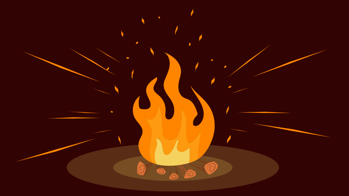 Fire Sparks Background Template
