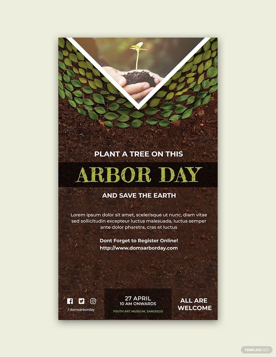 Arbor Day Snapchat Geofilter Template