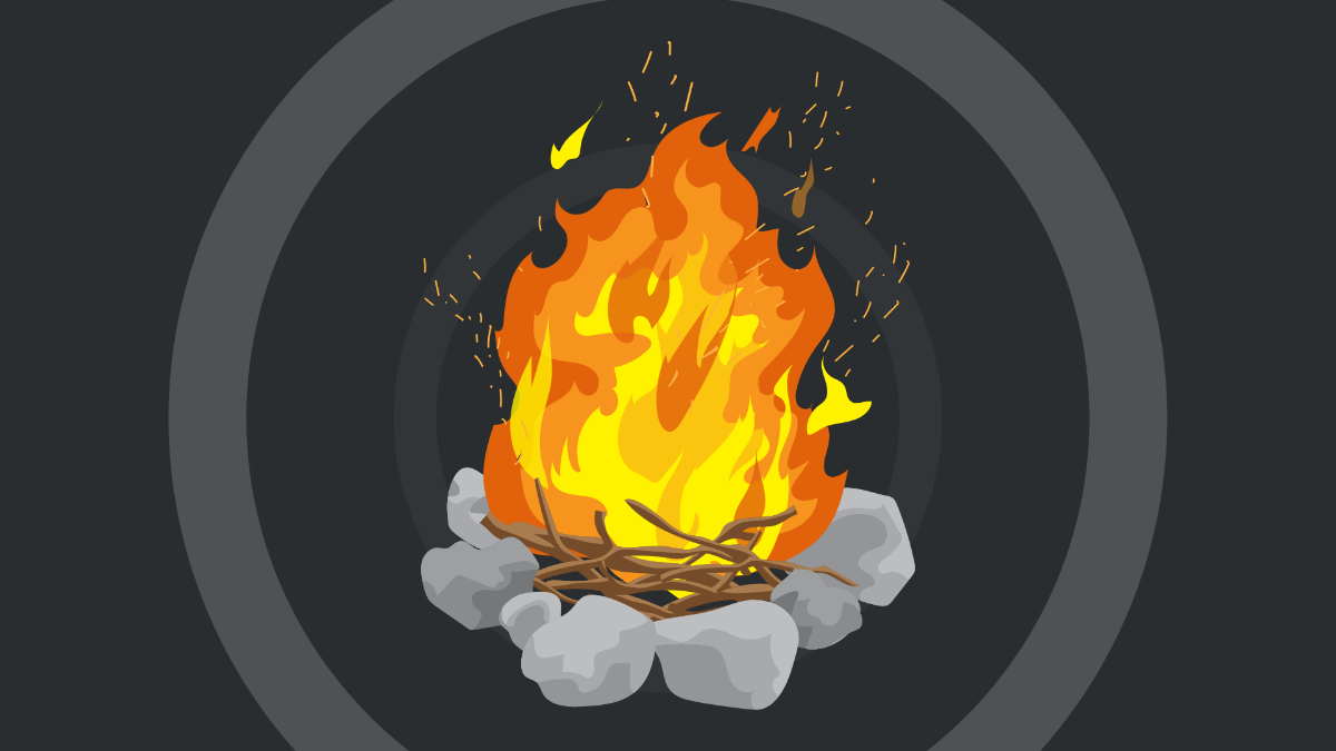 Free Fire Pit Background Template