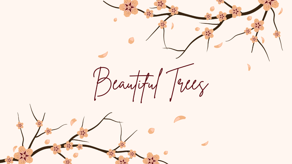Flower Tree Wallpaper Template