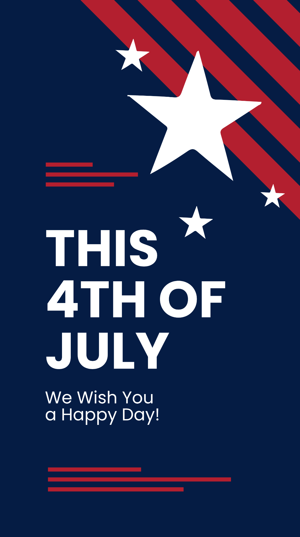 Happy 4th Of July Instagram Story Template