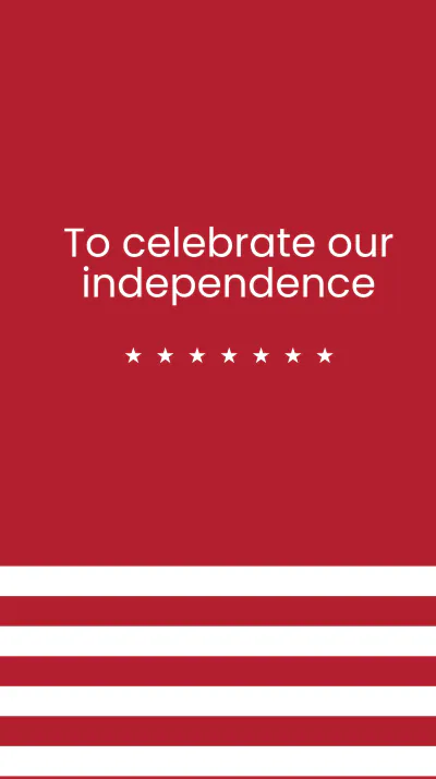 Free 4th Of July Event Instagram Story Template to Edit Online