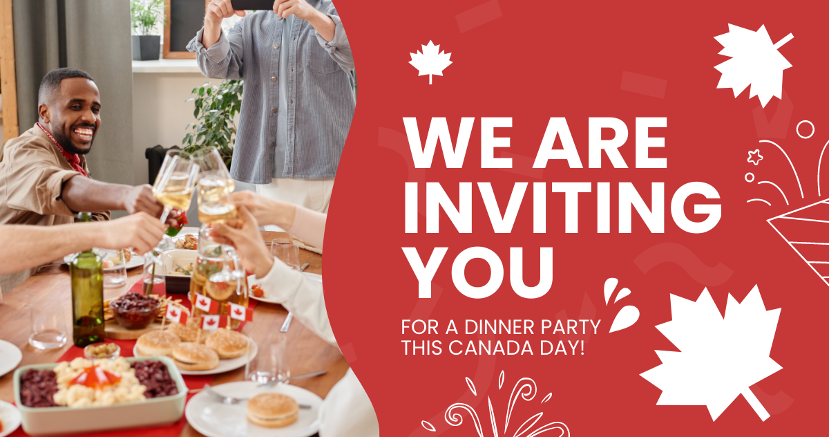 Canada Day Invitation Facebook Post Template