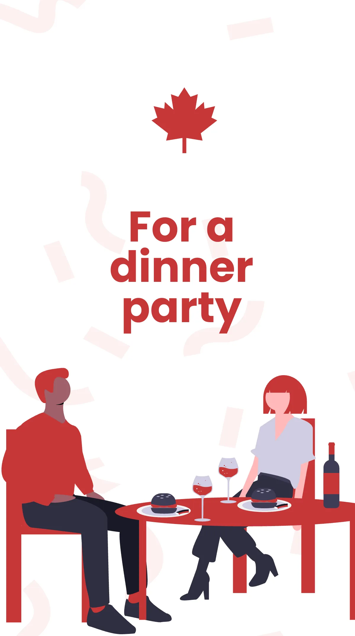 Free Canada Day Invitation Instagram Story Template to Edit Online